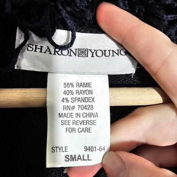 Sharon Young Embroidered Christmas/Holiday Pun Cardigan - Picture 3 of 6